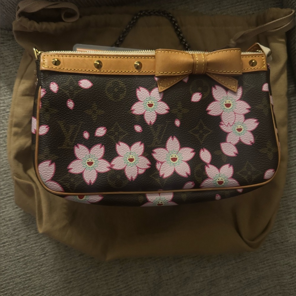 Louboutin Studded Blue and Red Women's Bag - Picture 16 of 17